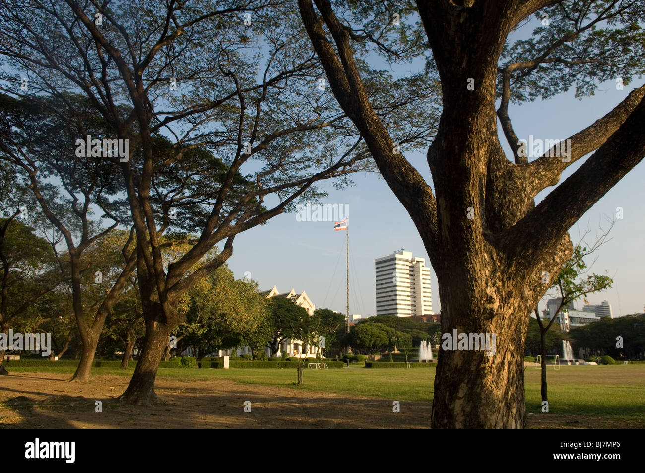 L'università di Chulalongkorn campi da gioco, Bangkok, Thailandia Foto Stock