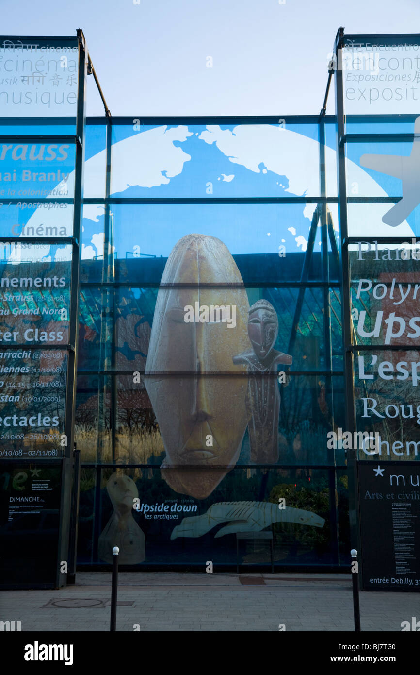 Il Musée du Quai Branly. Parigi, Francia. Foto Stock