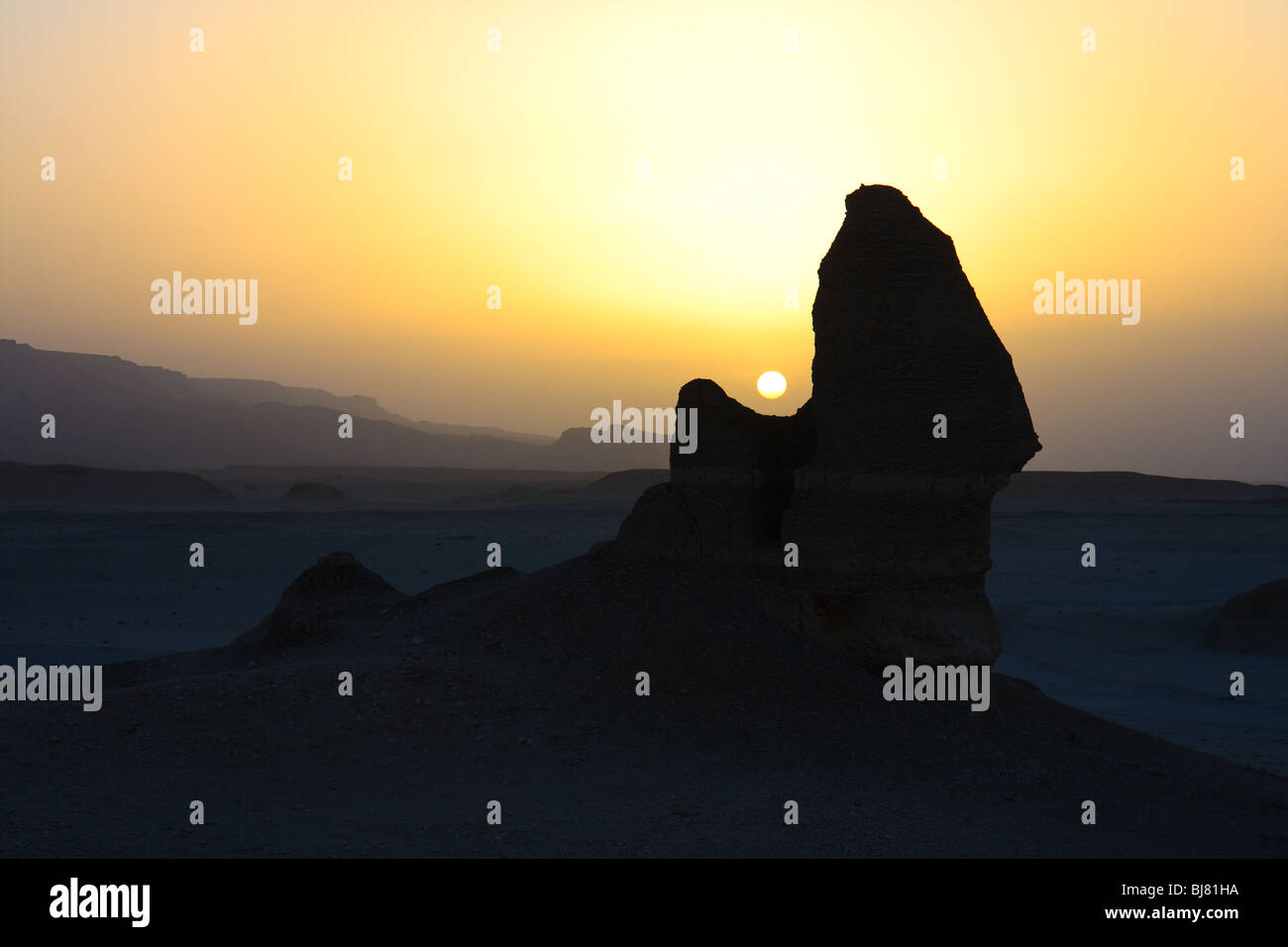 Africa Dakhla Oasis Egitto Alba Deserto Occidentale Foto Stock