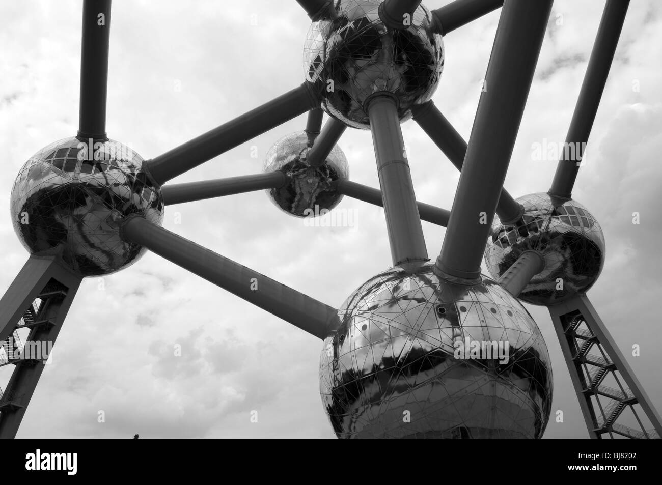 L'Atomium di Bruxelles in Belgio Foto Stock
