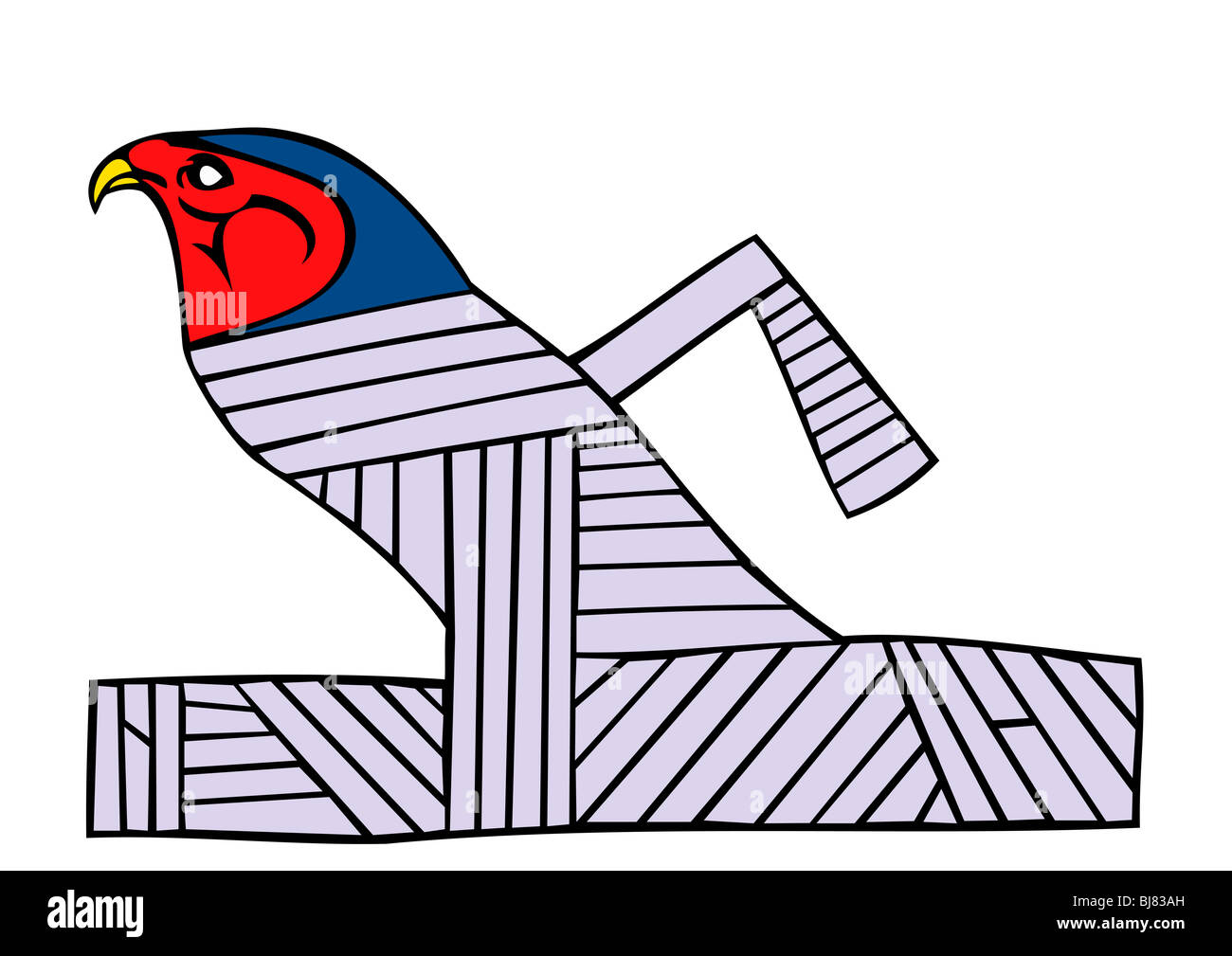 Egiziano creatura mitologica - sacro falcon Foto Stock