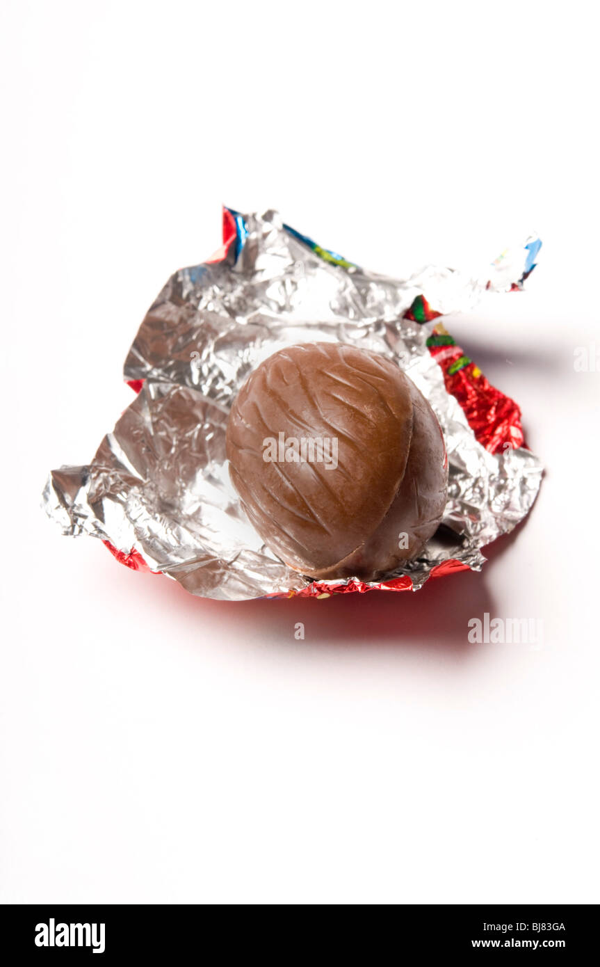 Pasqua uovo di cioccolato non confezionato Foto Stock