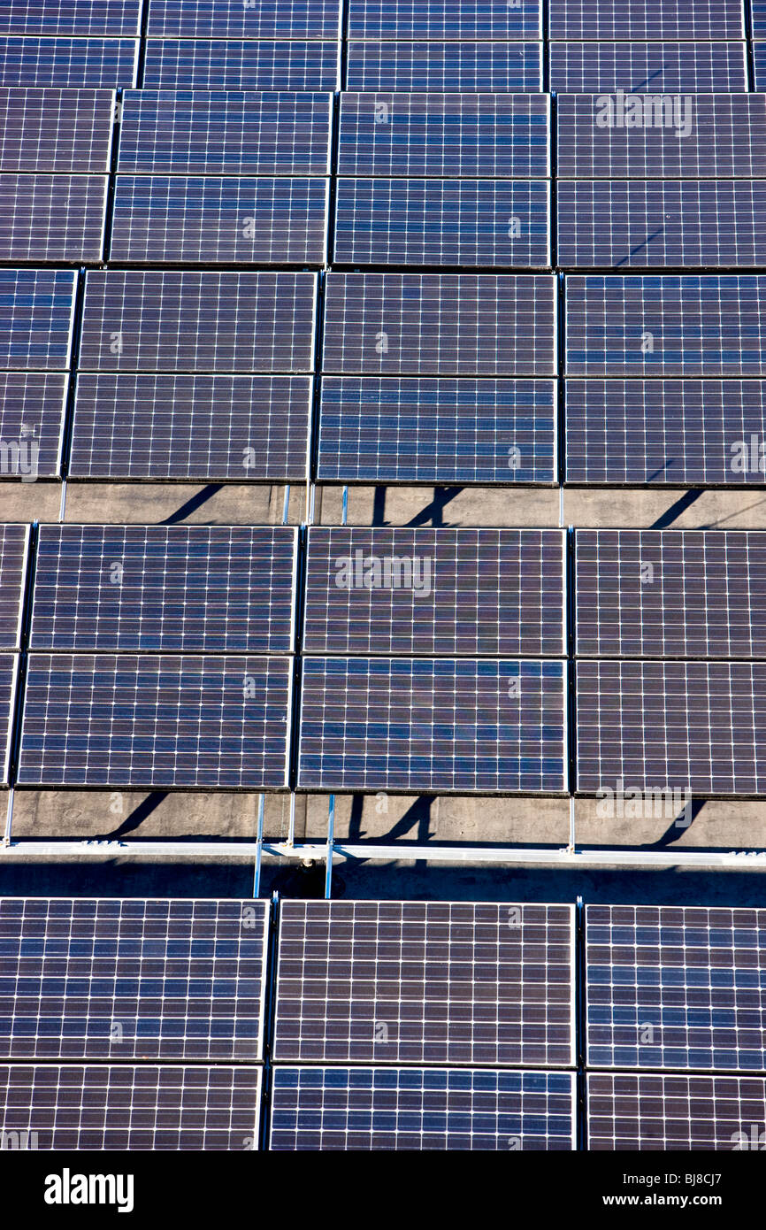 Energia solare pannelli Foto Stock