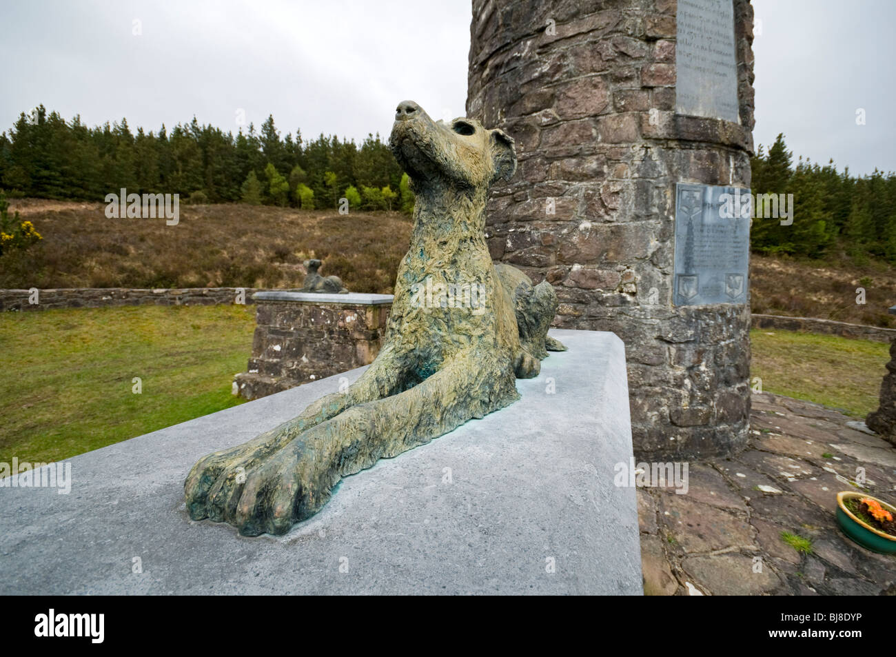 Monumento a Liam Lynch (ex IRA leader) nel Knockmealdown montagne, nella contea di Waterford, Irlanda Foto Stock