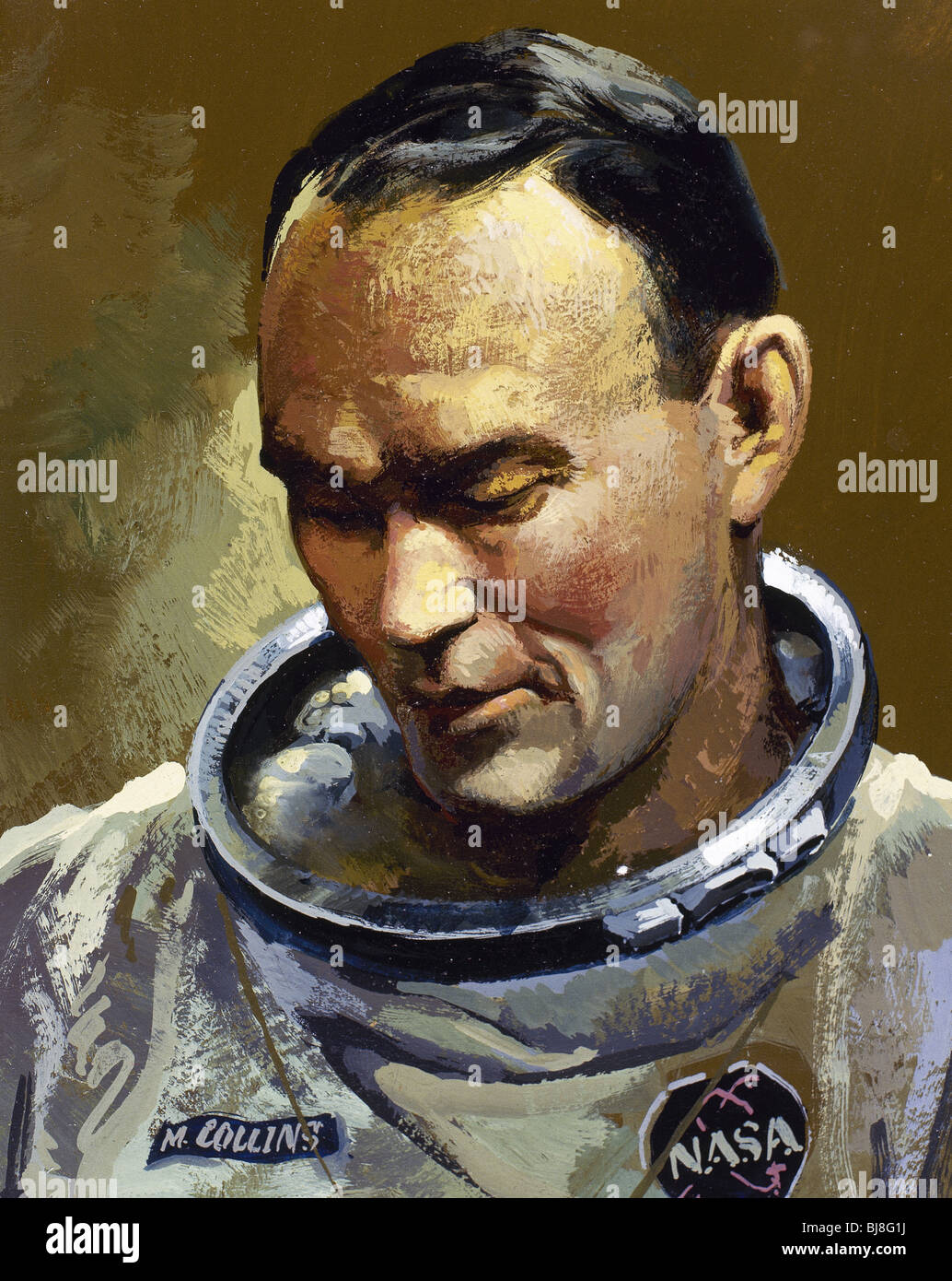 COLLINS Michael (1930). Astronauta americano. Conquista della luna il 20 luglio 1969. Foto Stock