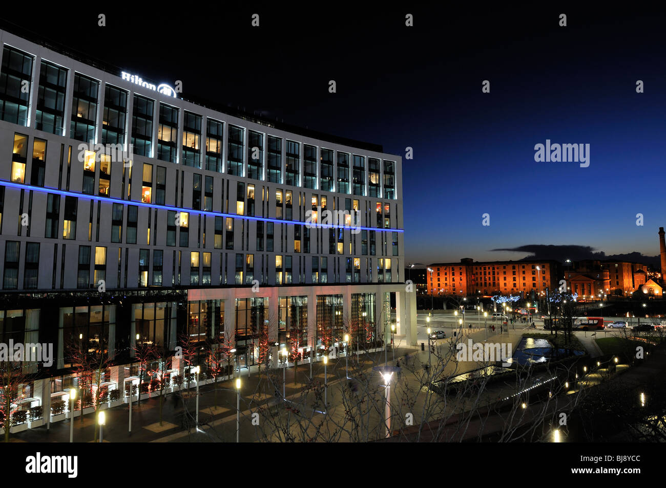 Il nuovo hotel Hilton Liverpool 1 City Centre MERSEYSIDE REGNO UNITO Foto Stock