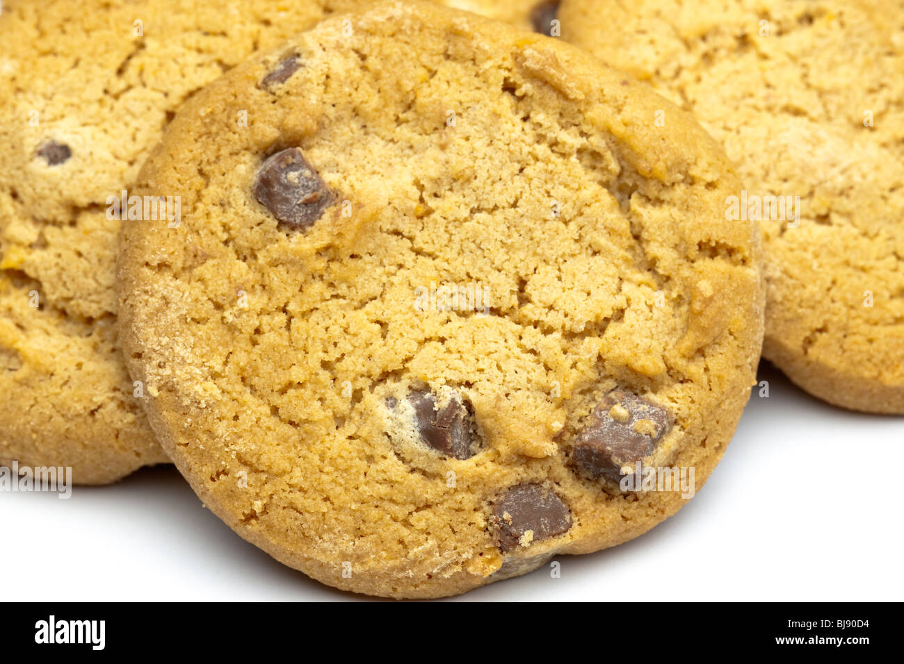 Friabili biscotti al cioccolato Foto Stock