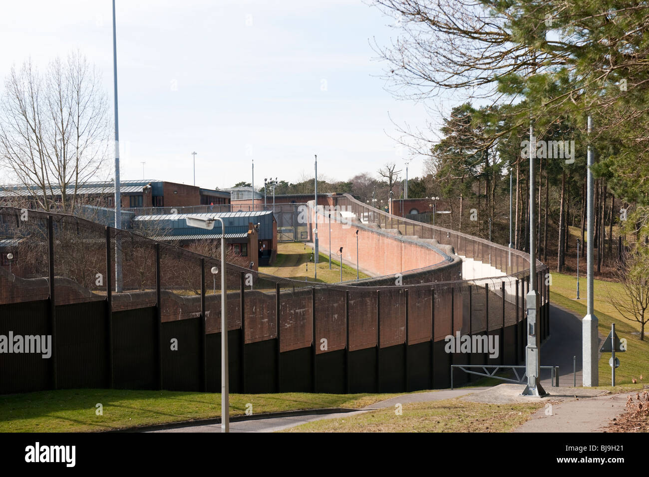 Le pareti di delimitazione di Broadmoor Hospital, Crowthorne, Berkshire Foto Stock