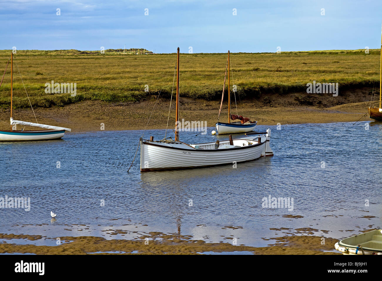 Il porto naturale a Overy Staithe Norfolk Foto Stock