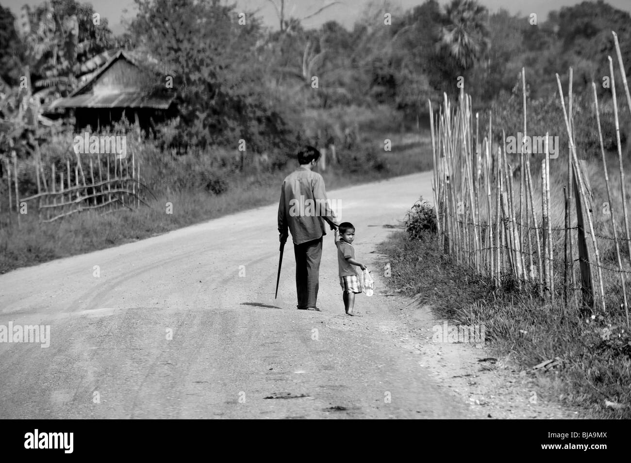 Repubblica democratica popolare del Laos, Repubblica popolare democratica del Laos Foto Stock