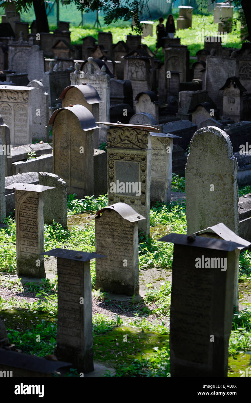 Kazimierz quartiere storico,Sinagoga Remuh e il cimitero,ex quartiere ebraico,Cracovia, Cracovia,Polonia Foto Stock