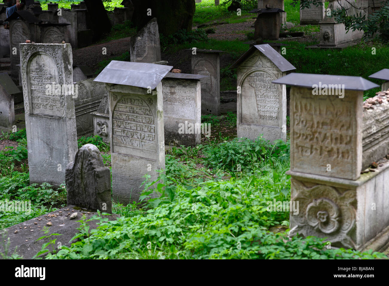 Kazimierz quartiere storico,Sinagoga Remuh e il cimitero,ex quartiere ebraico,Cracovia, Cracovia,Polonia Foto Stock