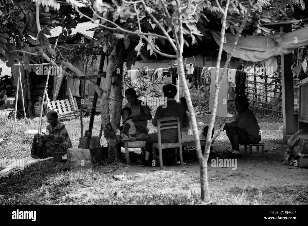 Repubblica democratica popolare del Laos, Repubblica popolare democratica del Laos Foto Stock