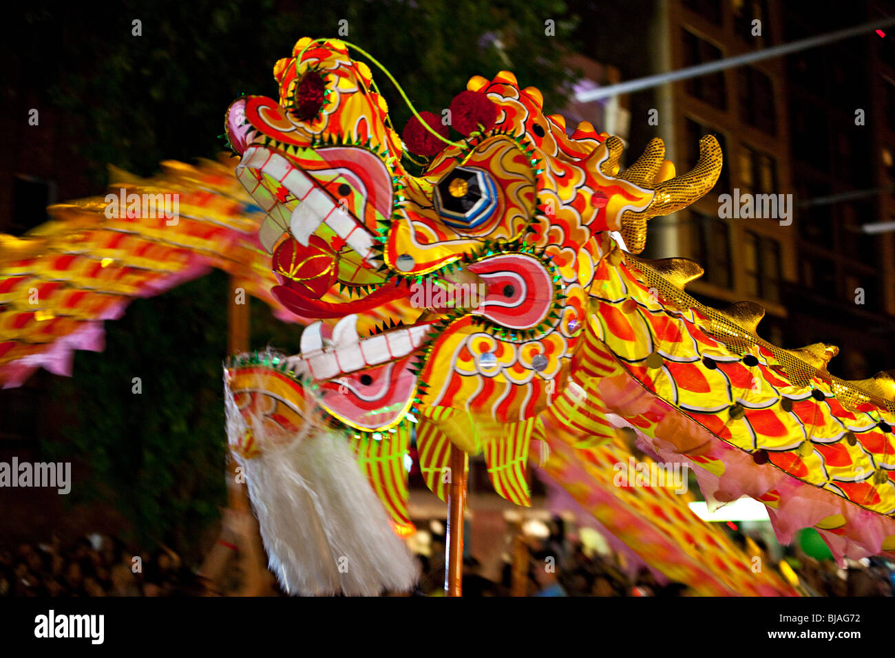 Anno Nuovo Cinese sfilata con Dragon, Sydney, Australia Foto Stock