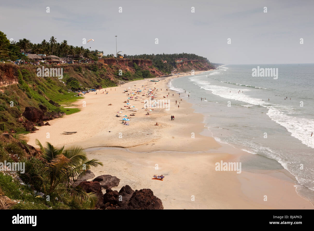 India Kerala, Varkala Beach Foto Stock