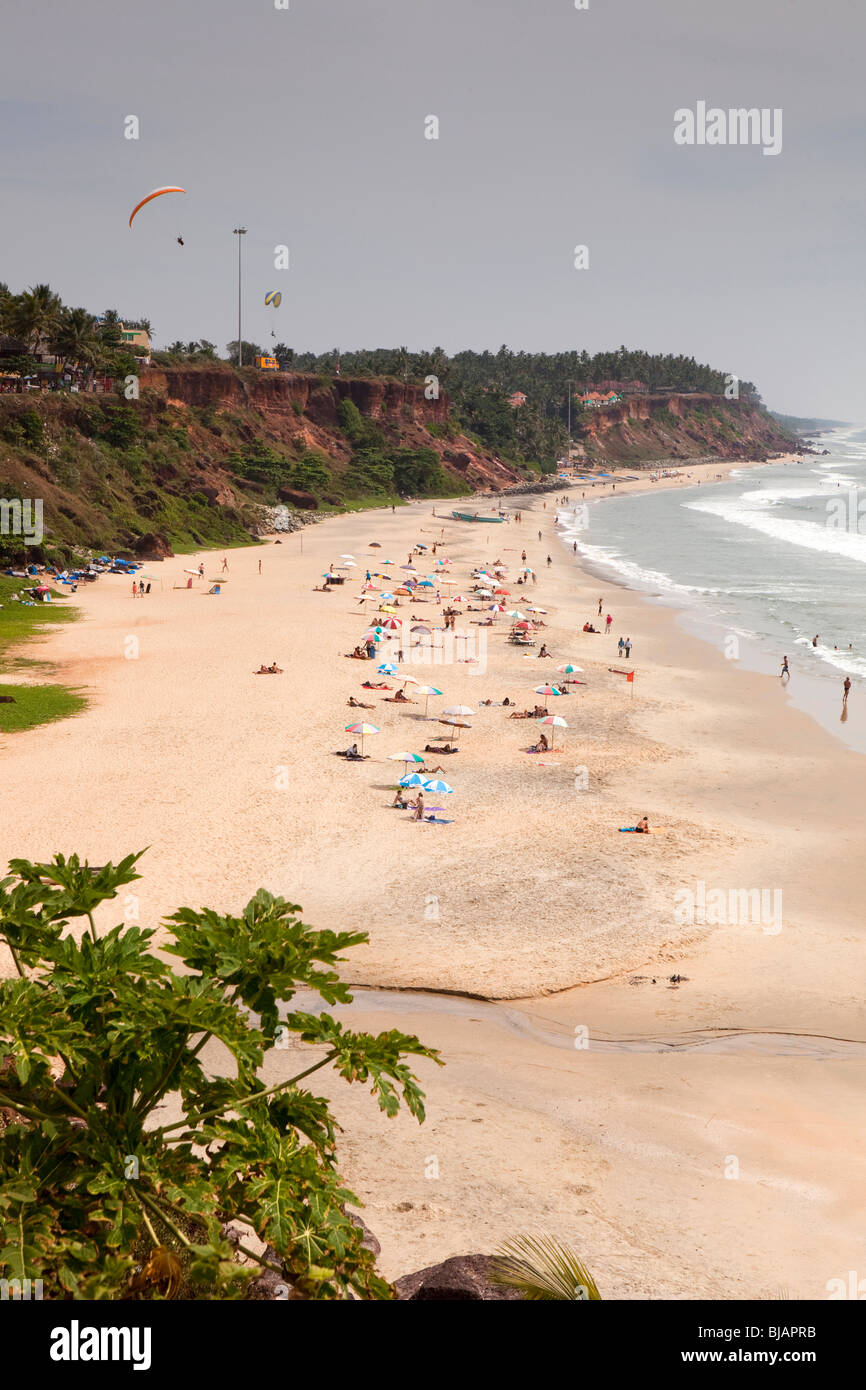 India Kerala, Varkala Beach Foto Stock