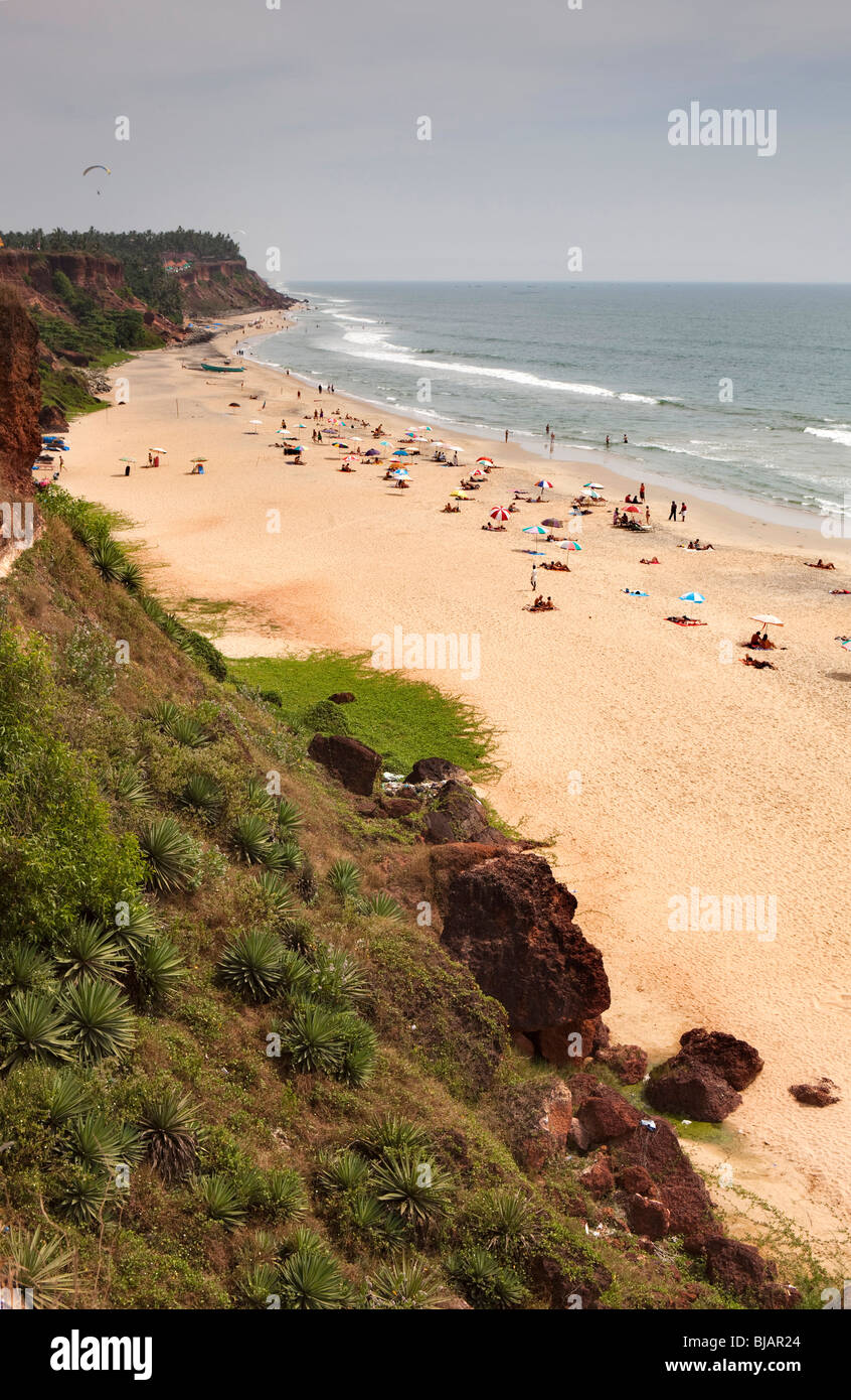 India Kerala, Varkala Beach Foto Stock