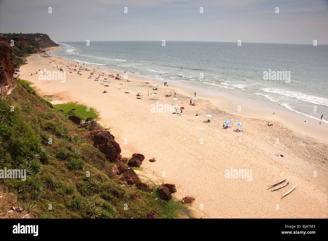 India Kerala, Varkala Beach Foto Stock