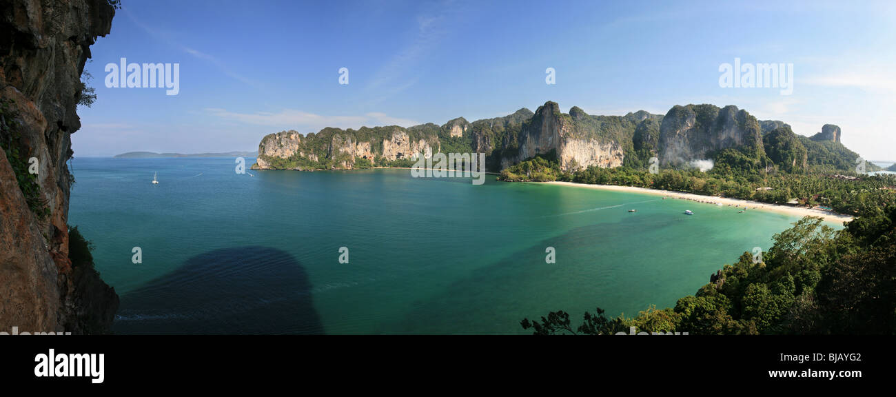 Rai Lay beach penisola da parete thaiwand, Krabi, Thailandia Foto Stock