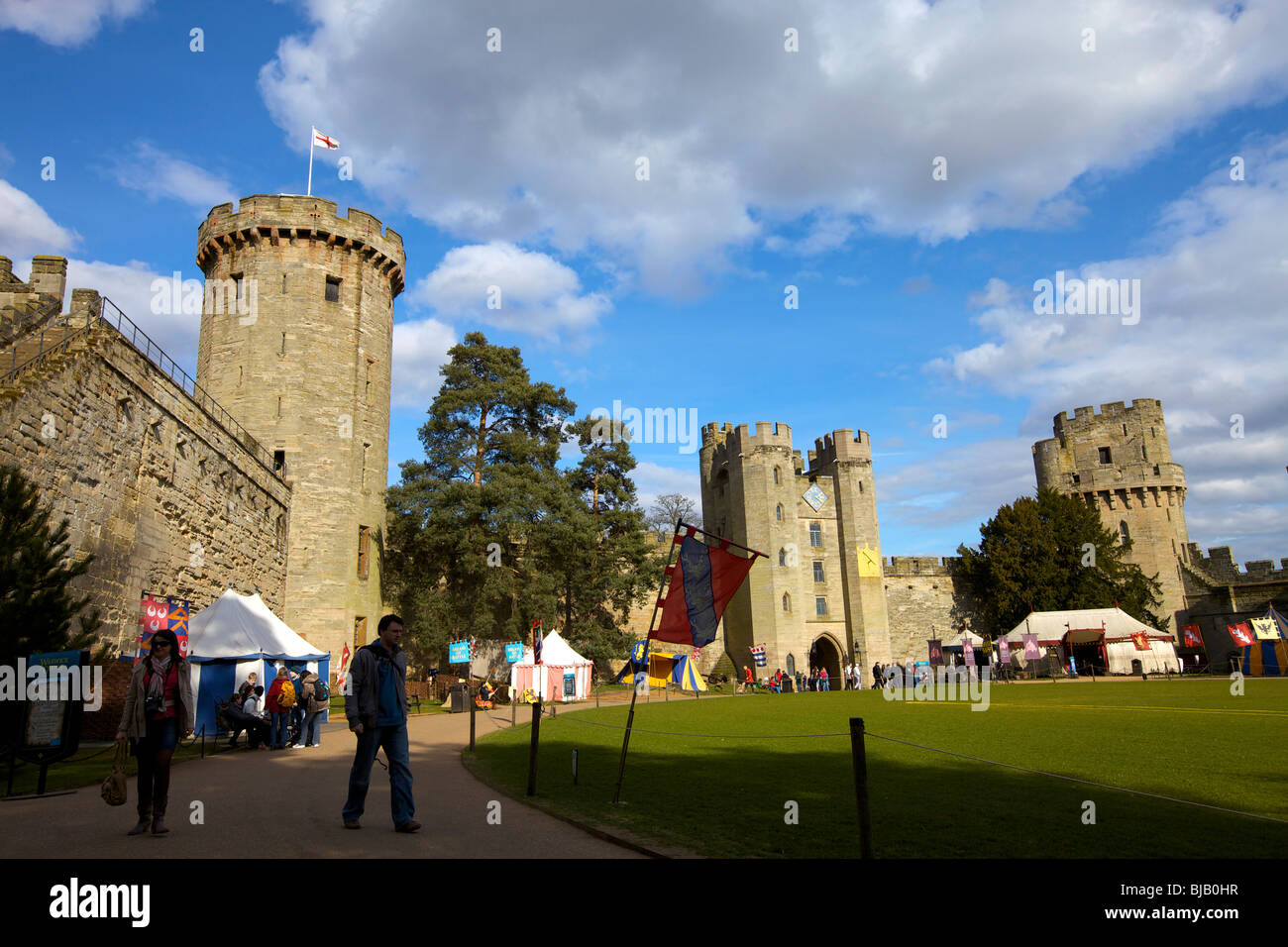 Il Castello di Warwick nel Regno Unito Foto Stock