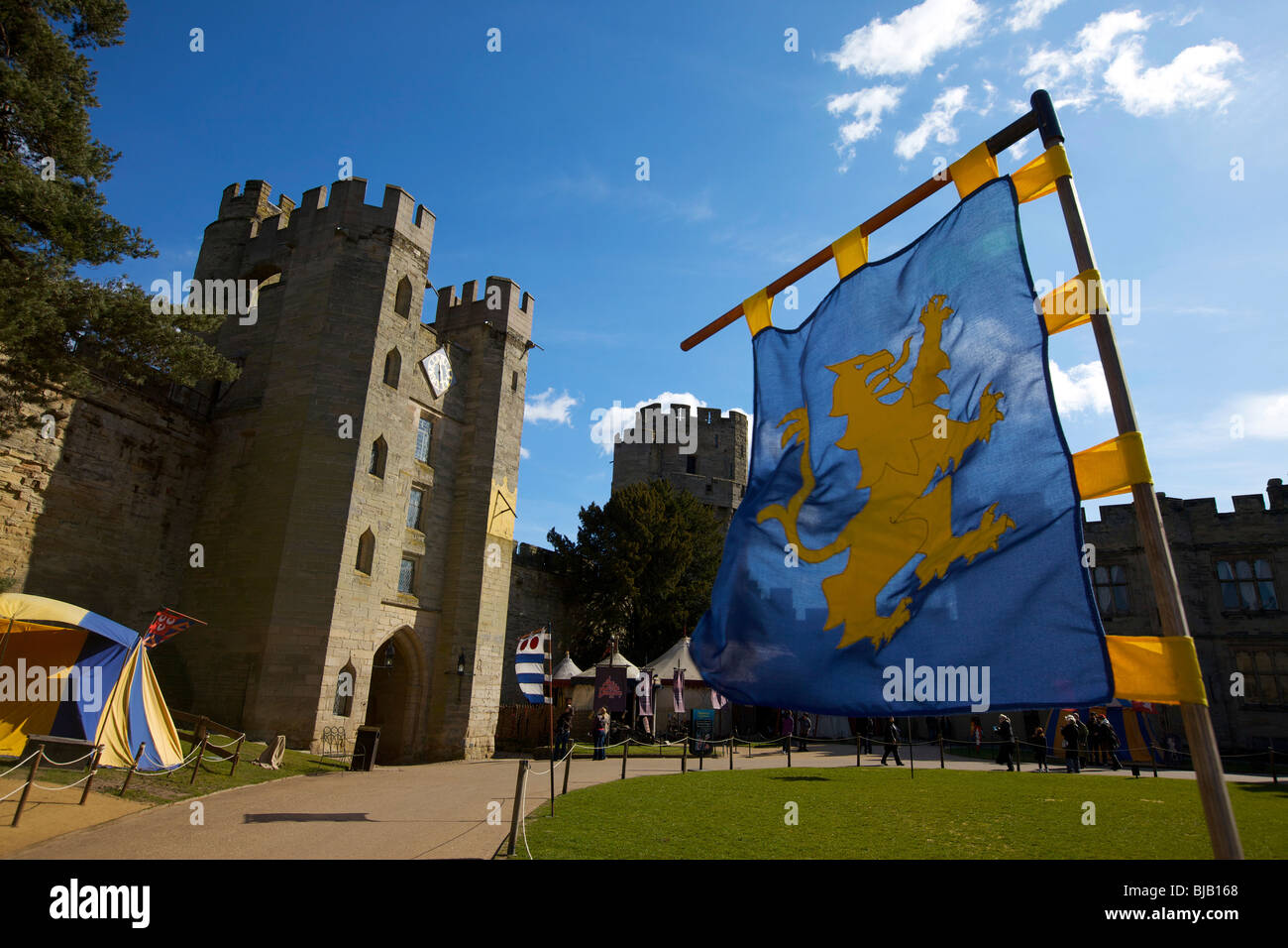 Il Castello di Warwick nel Regno Unito Foto Stock