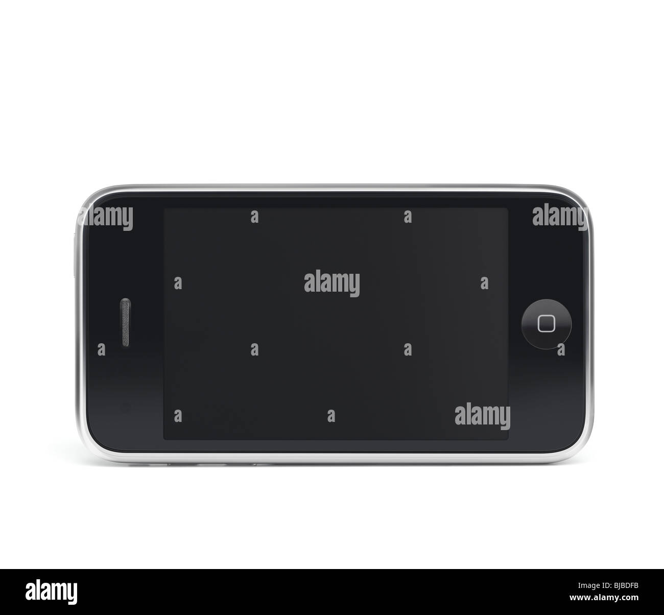 Apple iPhone 3GS 3G smartphone con schermo chiaro isolato con percorso di clipping su sfondo nero Foto Stock