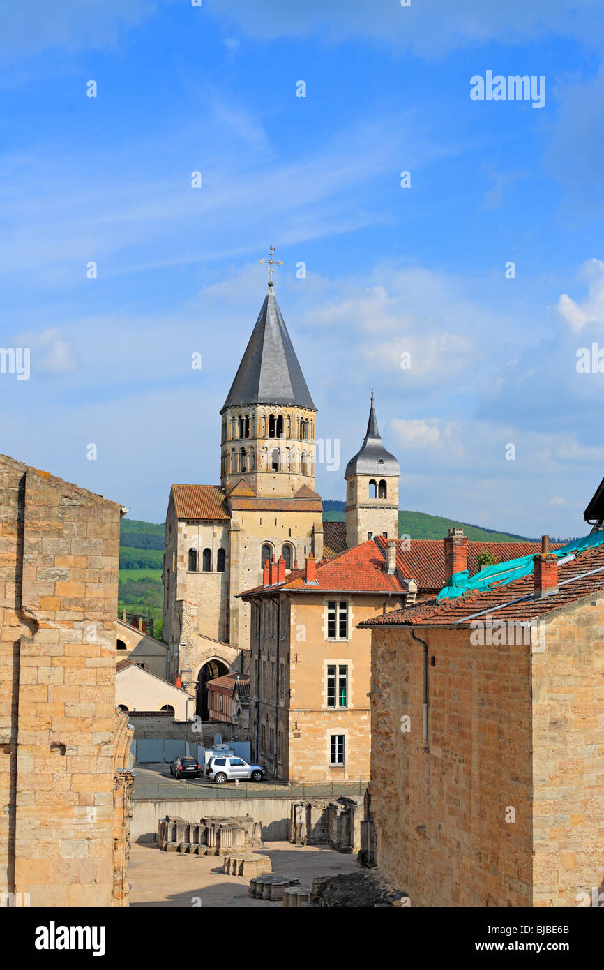 Benedettina Abbazia di Cluny (1088-1131), Borgogna, Francia Foto Stock