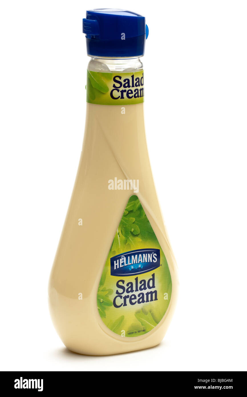 Contenitore di plastica di Hellman insalata della crema di latte Foto Stock