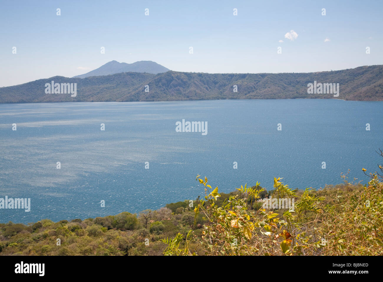 Laguna de Apoyo, il cratere del lago vicino a Granada, Nicaragua Foto Stock