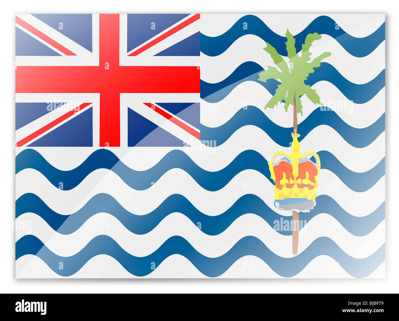 Territorio britannico dell'oceano indiano bandiera Foto Stock