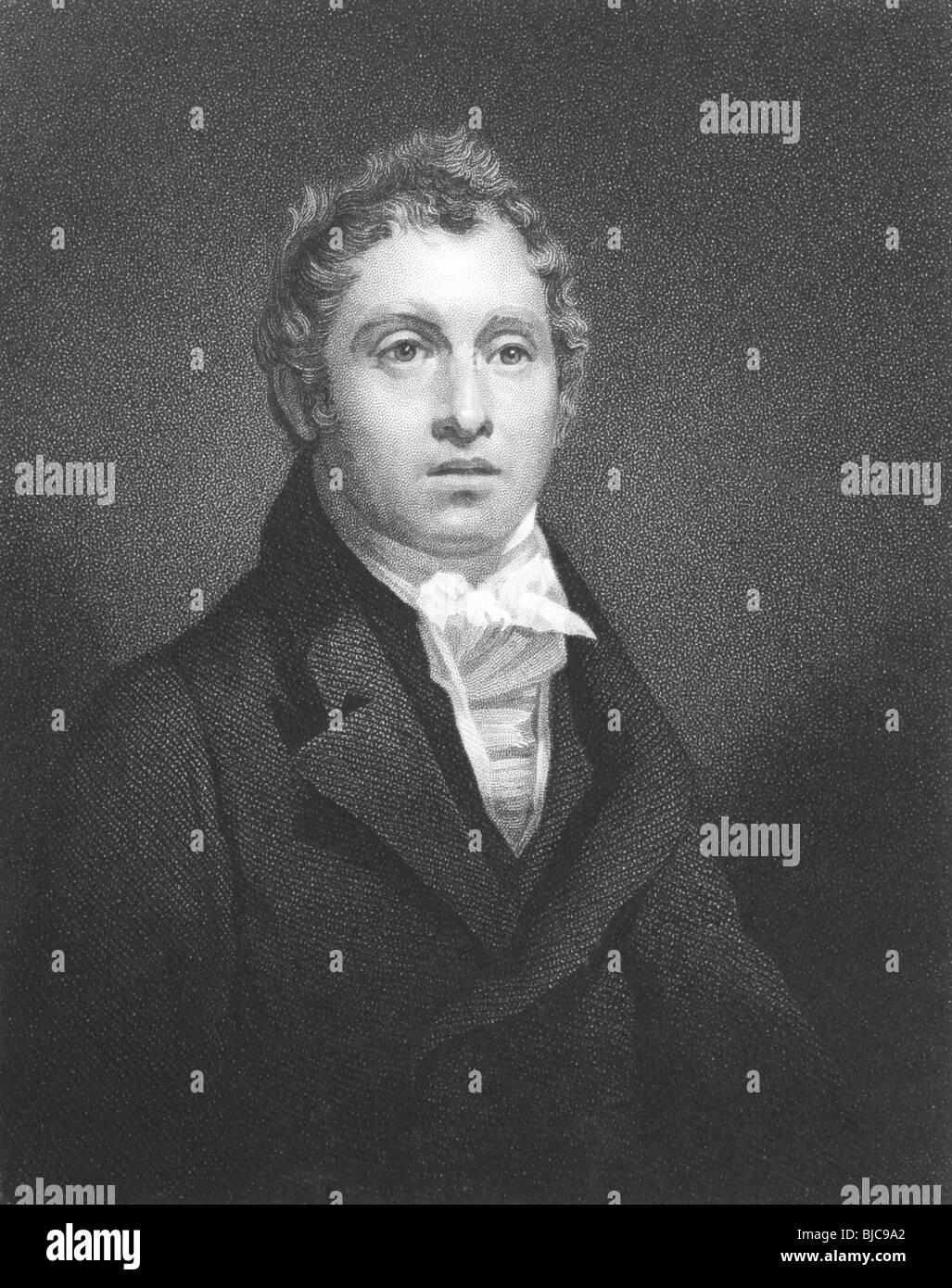David Brewster (1781-1868) su incisione dal 1800s. Matematico scozzese, fisico, astronomo, inventore e scrittore. Foto Stock