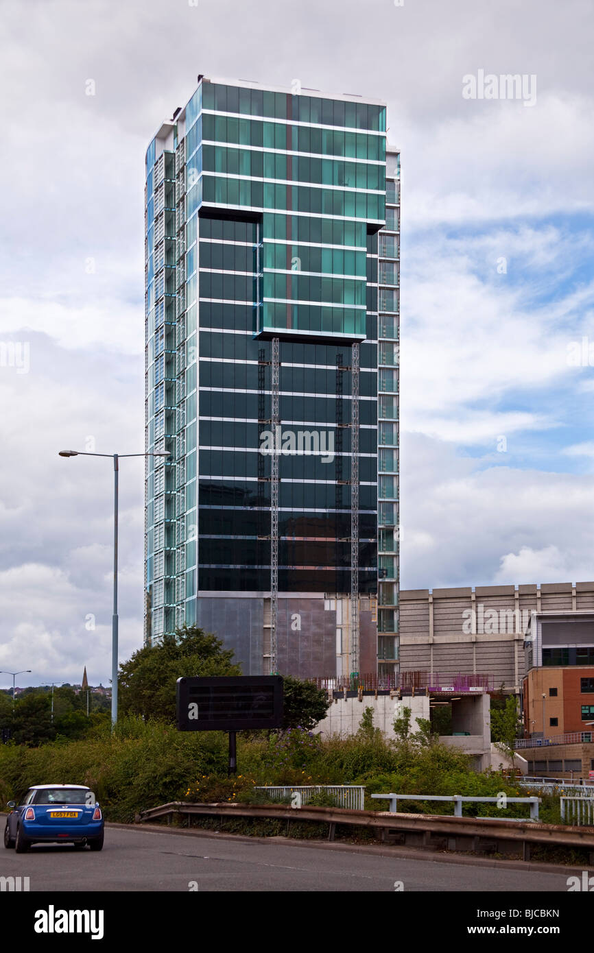 Un nuovo sviluppo nel centro della città di Sheffield South Yorkshire England Regno Unito Foto Stock