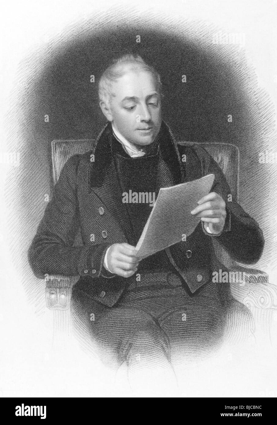 John Murray II (1778-1843) su incisione dal 1800s.Editore scozzese e membro del famoso John Murray casa editrice. Foto Stock