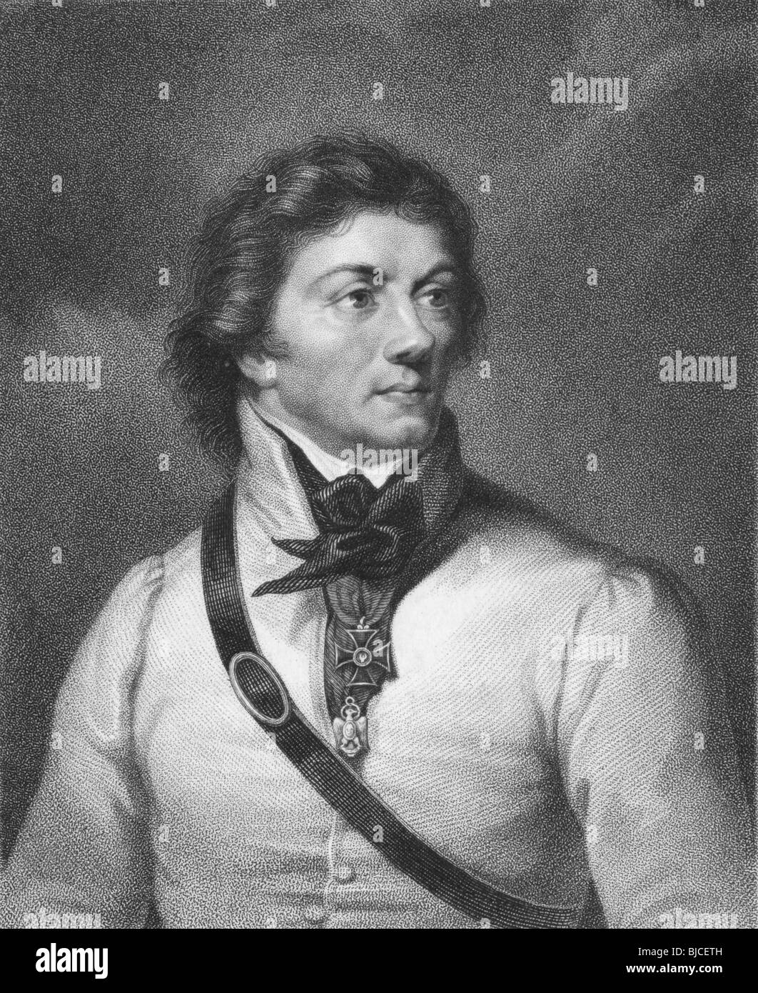 Thaddeus Kosciuszko (1746-1817) su incisione dal 1800s. Polacco, bielorusso e lituano leader militare & eroe nazionale. Foto Stock