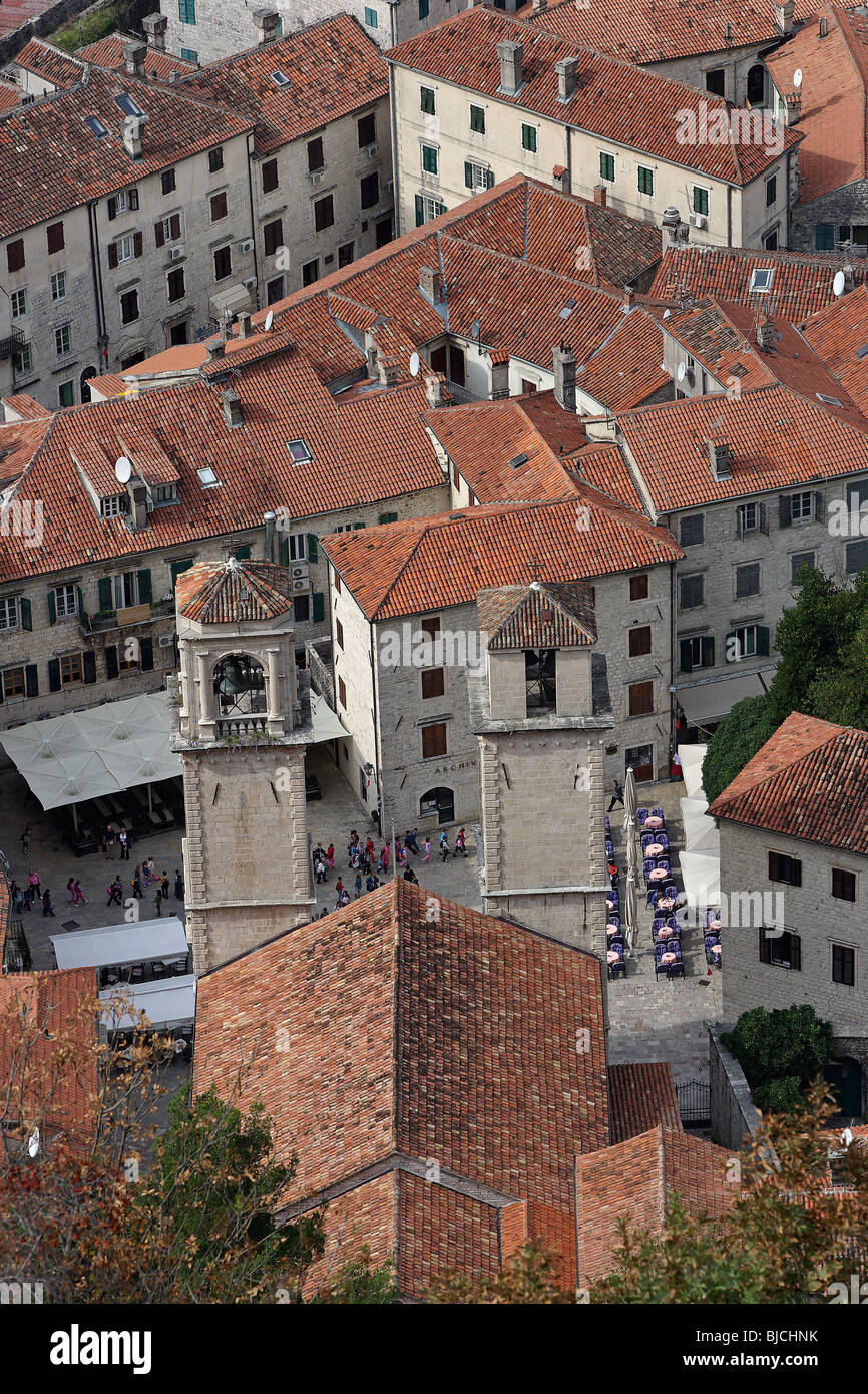 Cattaro,città vecchia,San Trifone cattedrale,1166,Montenegro Foto Stock