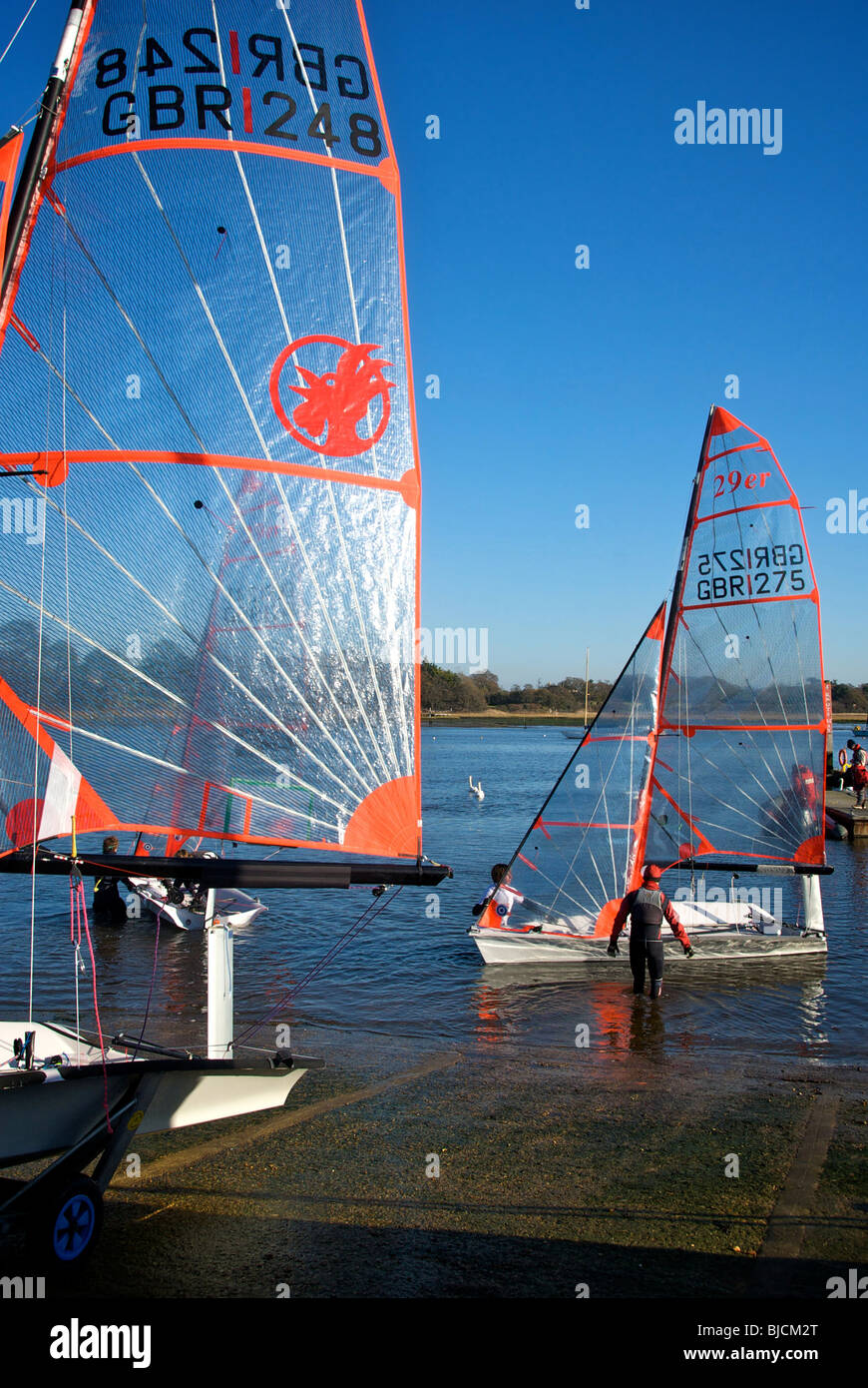 Lymington Hampshire REGNO UNITO Barche a Vela Club Foto Stock