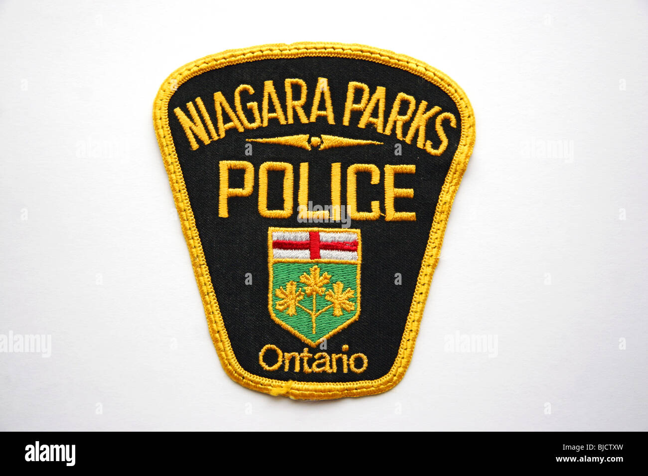 Patch del Niagara Parks del dipartimento di polizia di Ontario, Canada. Foto Stock