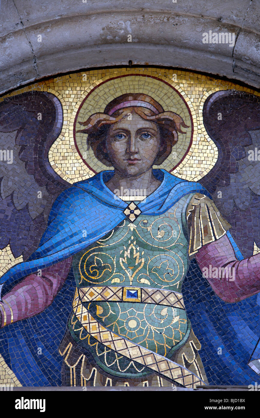 Chiesa di San Michele Arcangelo,old town square,Herceg-Novi,Montenegro Foto Stock