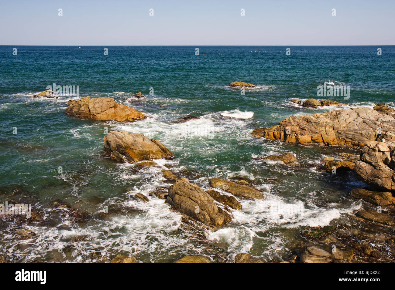 Est della Corea del Sud Costa Foto Stock