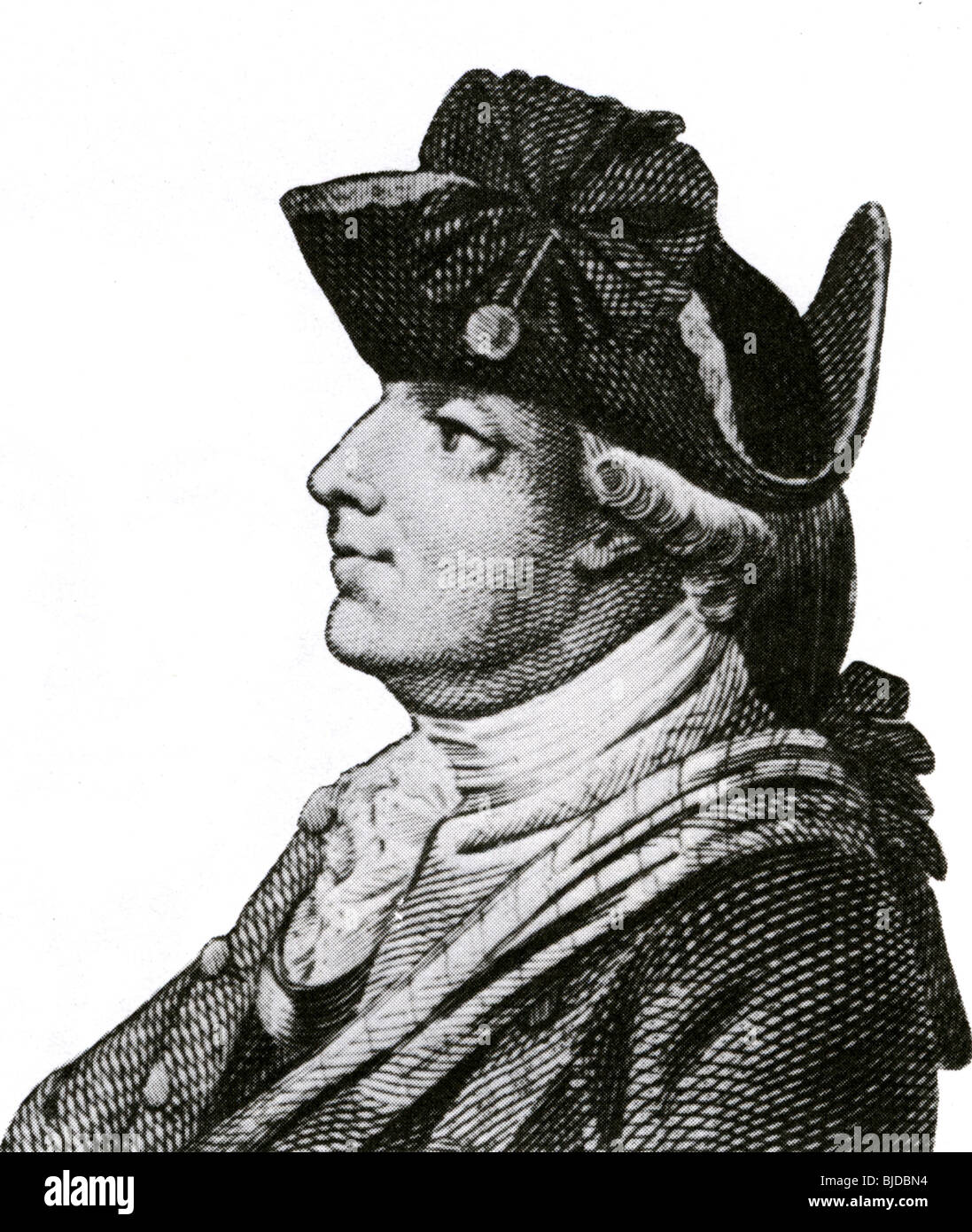 Il generale Sir Henry Clinton - ufficiale dell'esercito britannico (1730-1795) Foto Stock