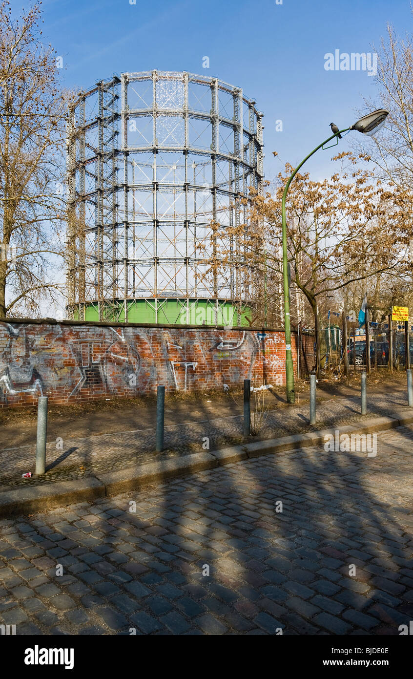 Gasometro Schöneberg di Berlino, Germania, Europa Foto Stock