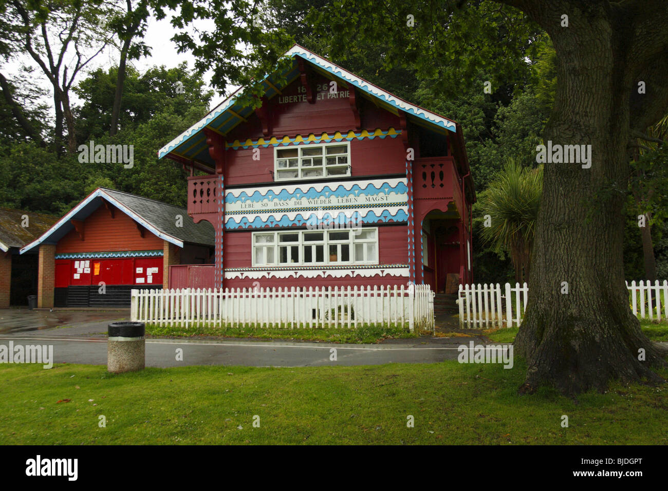 Swiss Cottage, Singleton Park, Swansea, West Glamorgan, South Wales, Regno Unito Foto Stock