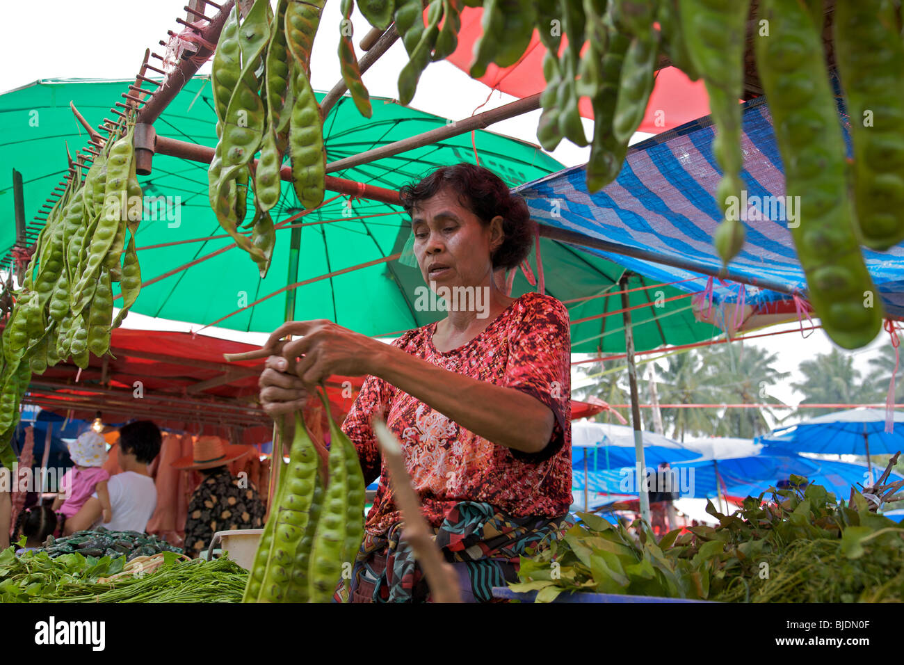 Thai freschi di mercato alimentare Foto Stock
