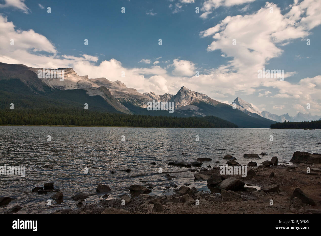Il Lago Maligne - Jasper National Park - Alberta - Canada Foto Stock