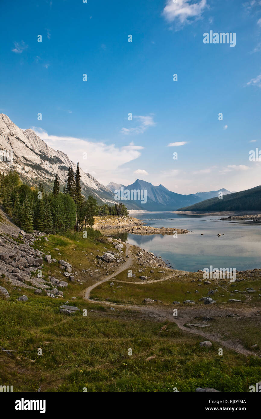 Abramo Lago - Jasper National Park - Alberta - Canada Foto Stock