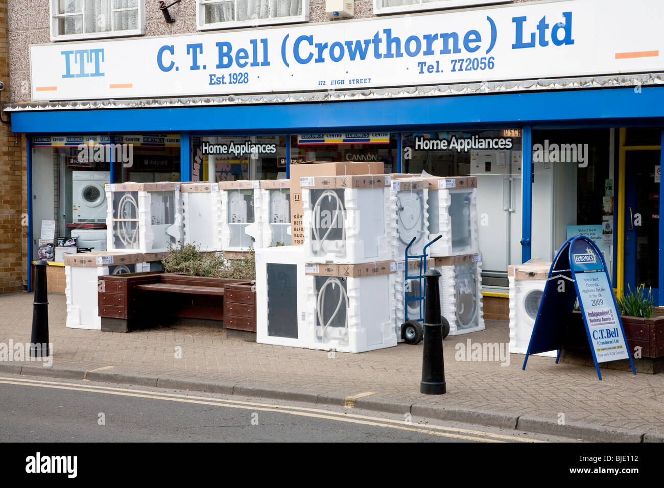 Home locale apparecchio elettrico shop, Crowthorne Foto Stock