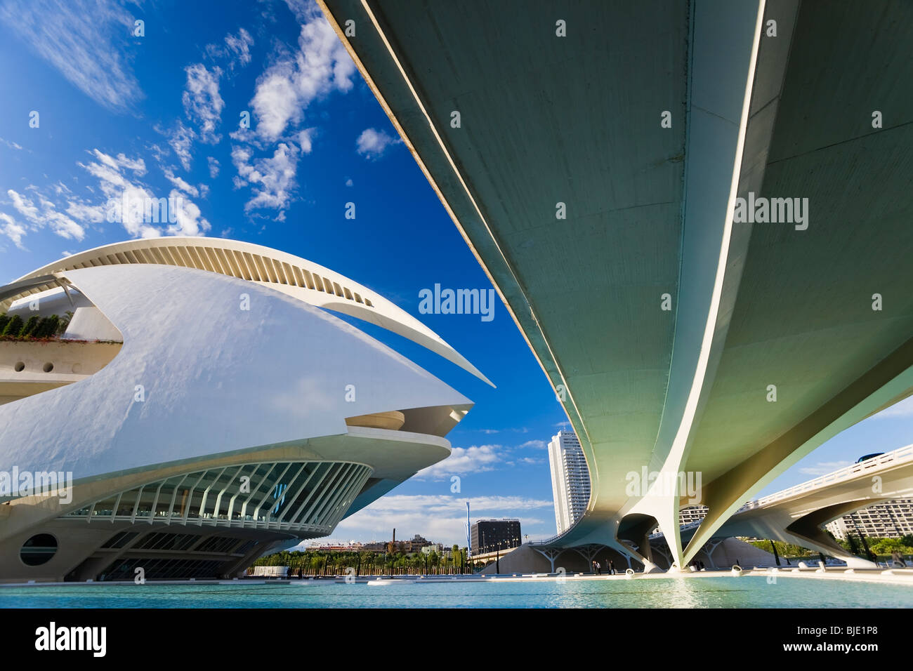 Spagna Valencia la Città delle Arti e delle scienze edificio Foto Stock