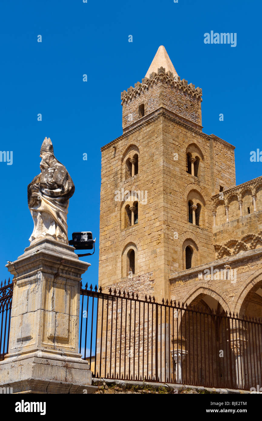 Cattedrale, Duomo di Cefalu [Cefaú] Sicilia Foto Stock