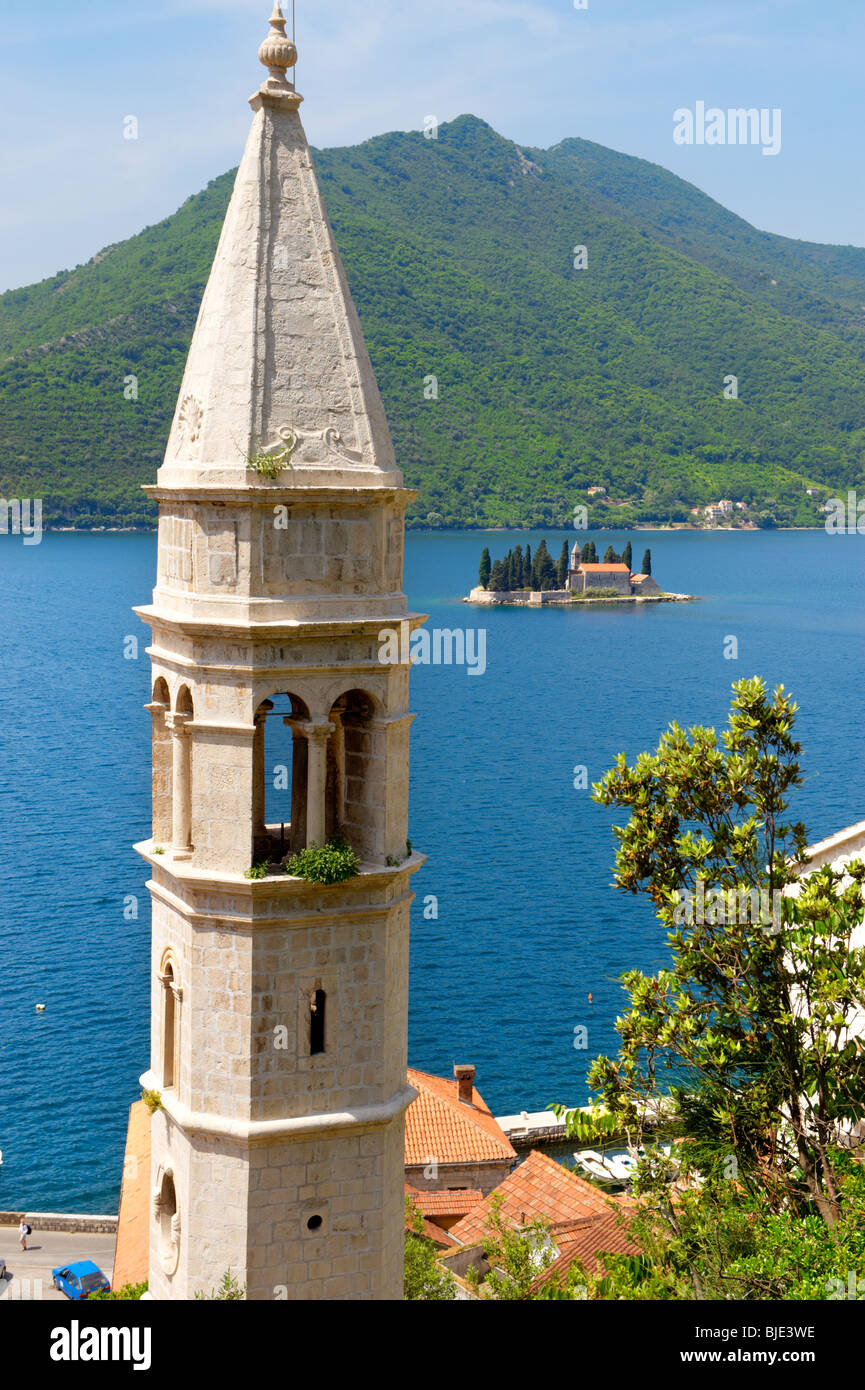 Perast Kotor Bay Montenegro Foto Stock
