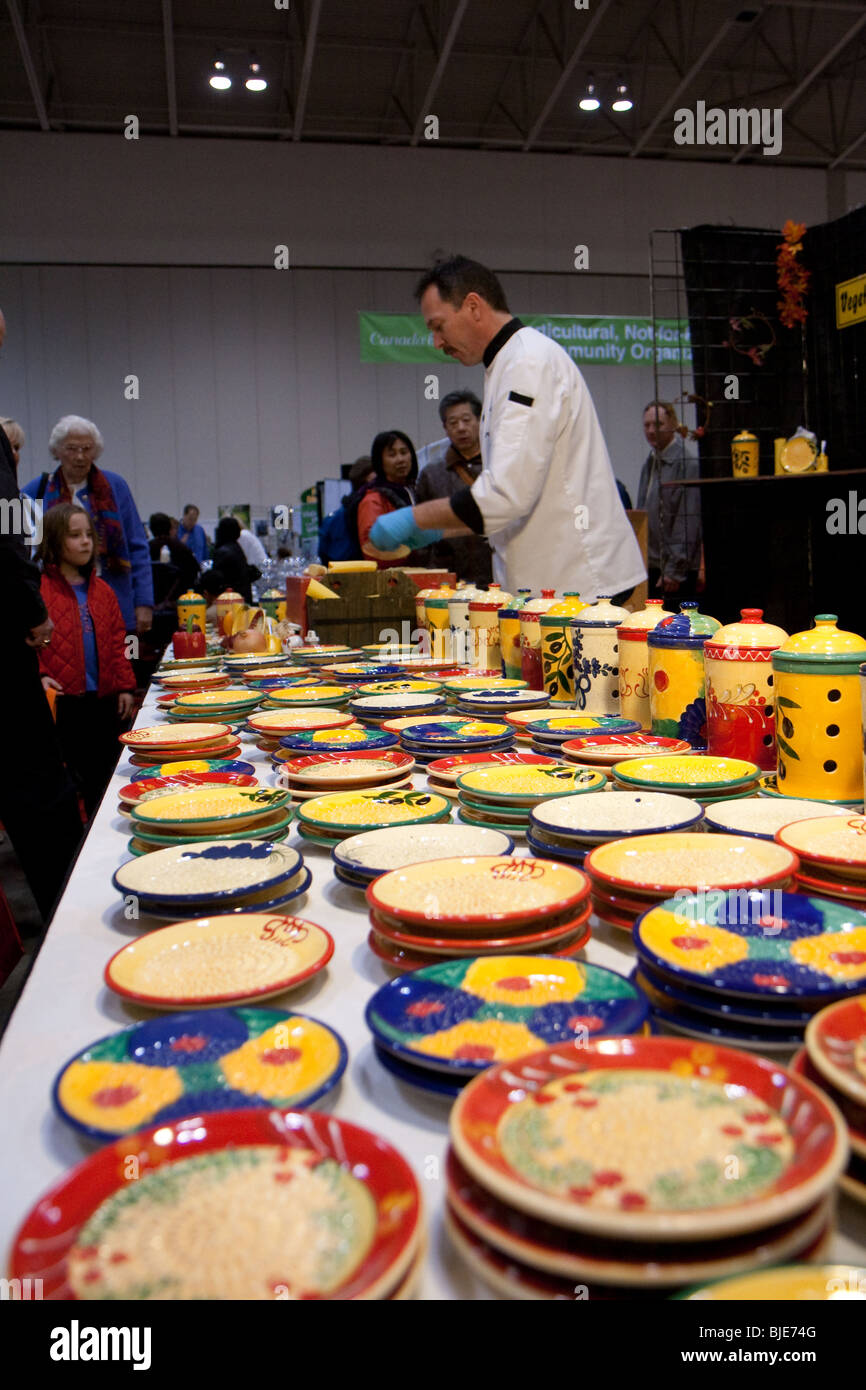 Canada bloom colorati di colori Colori Colori colori variopinti caso flower garden piastre prodotto mostrano la piastra Foto Stock